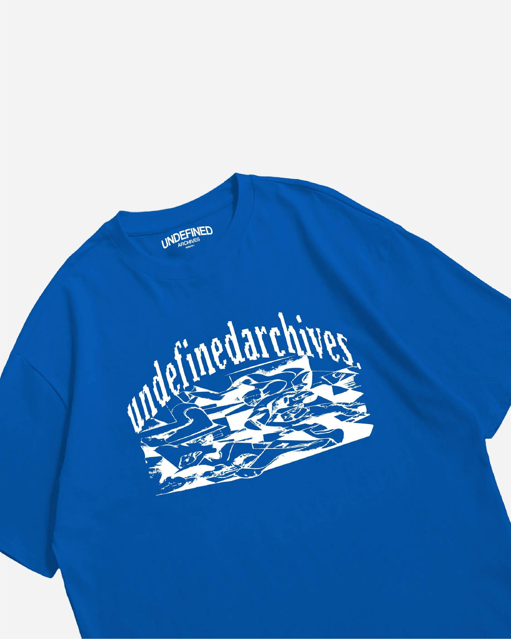 COBALT BLUE CASSO HEAVYWEIGHT BOX FIT TSHIRT - UNMARKET