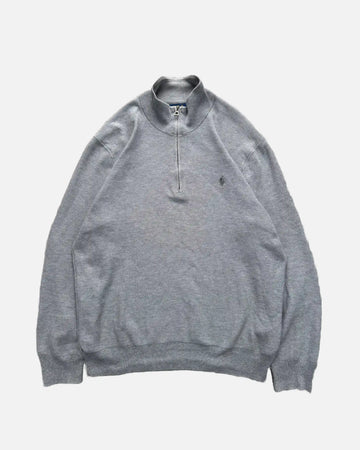 RALPH LAUREN 3/4 ZIP KNIT - L
