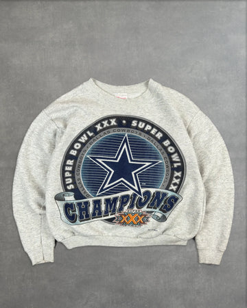 VINTAGE GREY 1995 DALLAS COWBOYS SWEATSHIRT - S