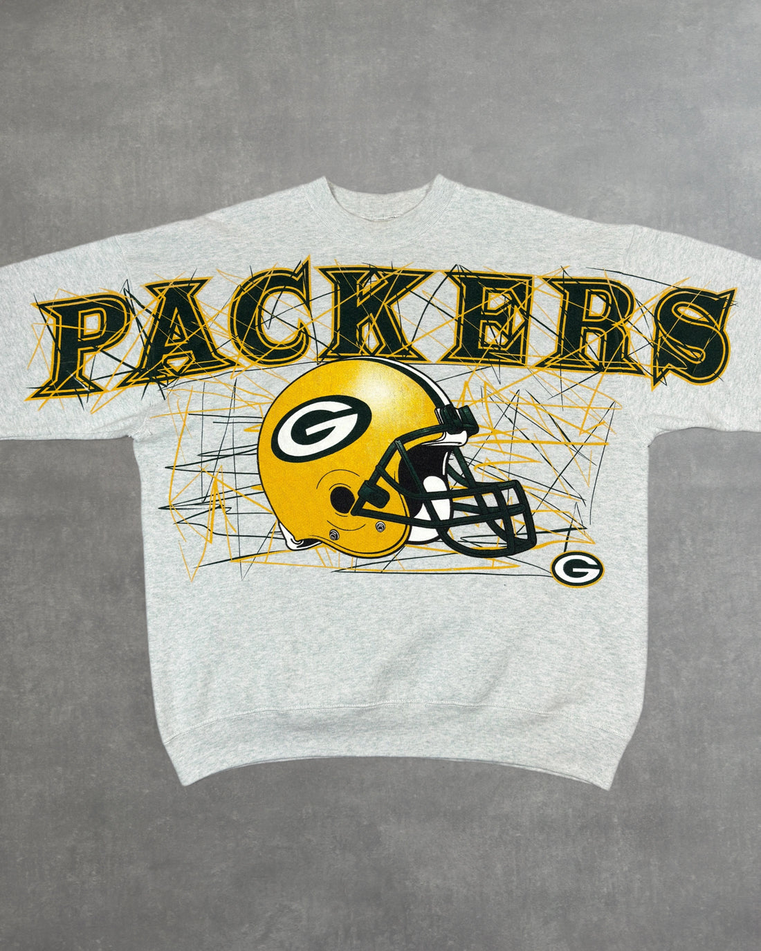 VINTAGE GREEN BAY PACKERS SPELLOUT CREW - XL