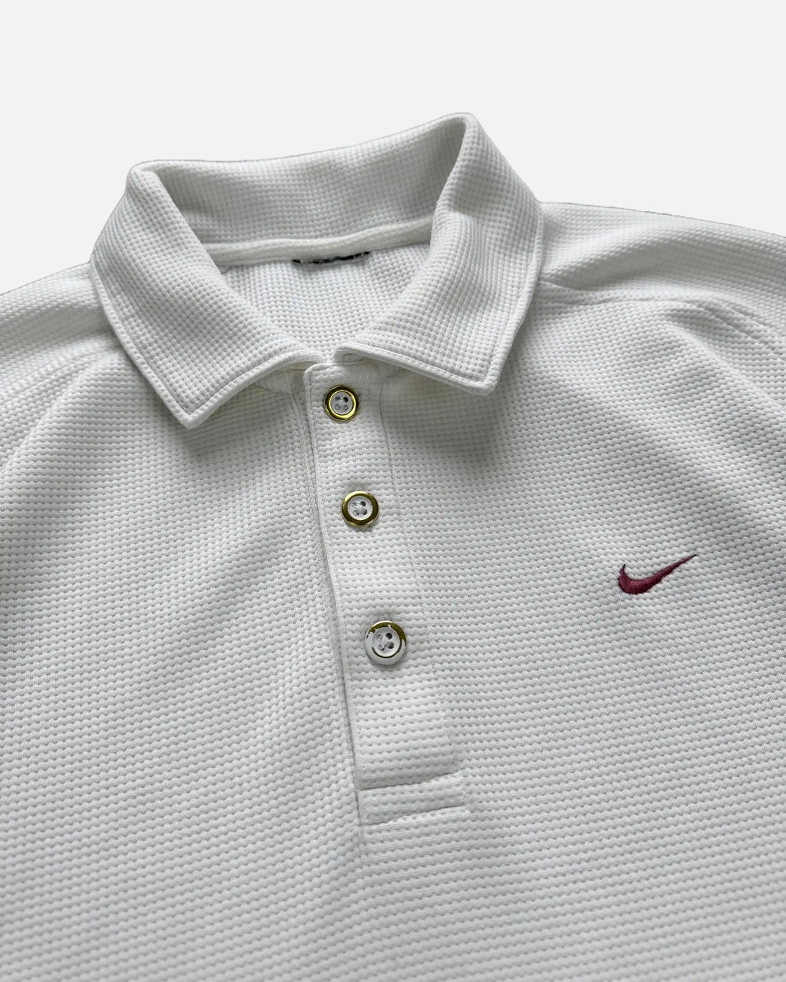VINTAGE NIKE WAFFLE POLO - L