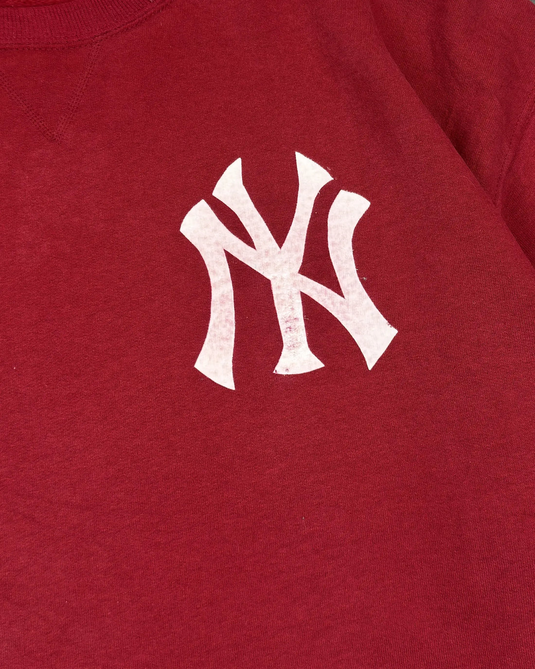 VINTAGE RED NY YANKEES CREWNECK - XL