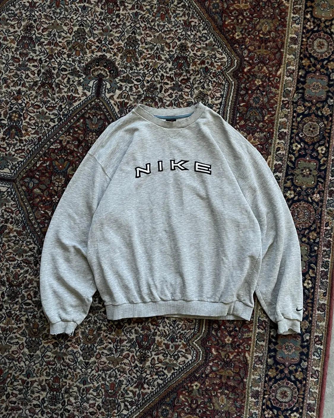 Vintage Nike Arc Logo Sweatshirt 90's - Grey