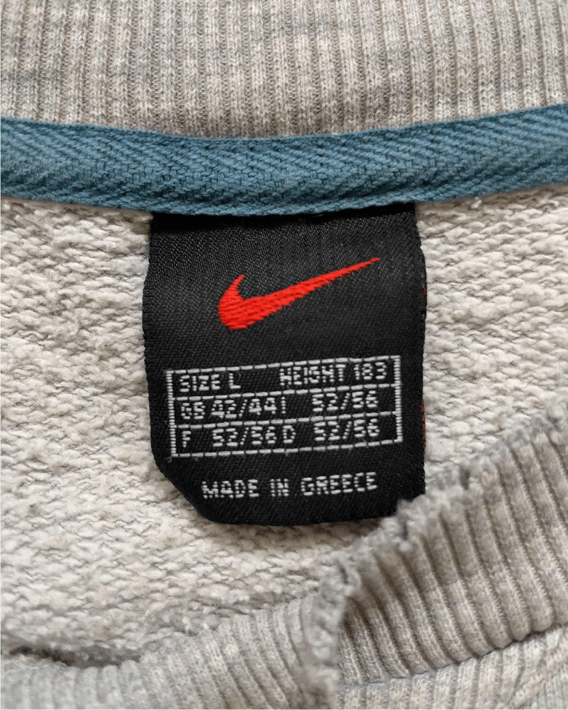 Vintage Nike Arc Logo Sweatshirt 90's - Grey