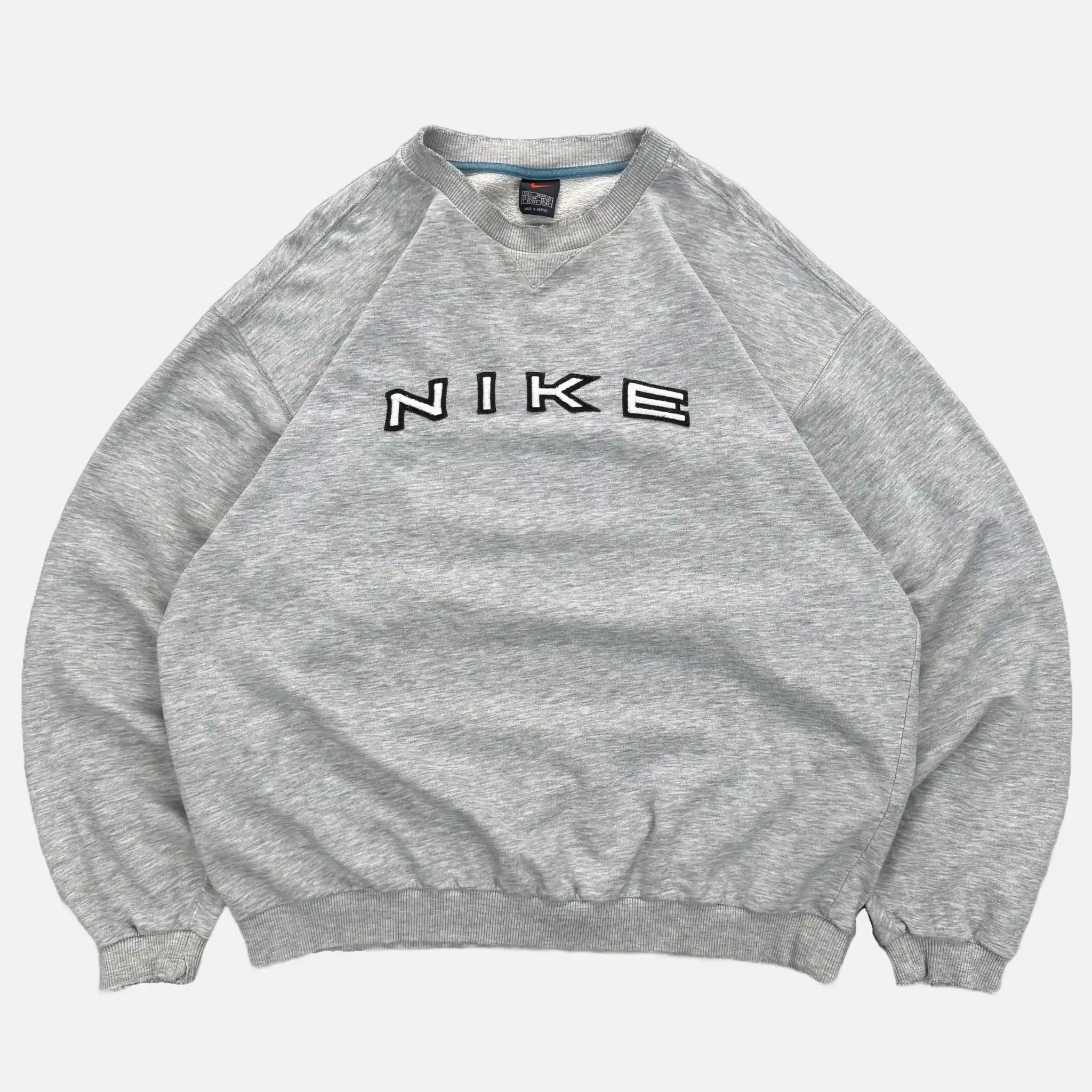 Vintage Nike Arc Logo Sweatshirt Grey UNMARKET