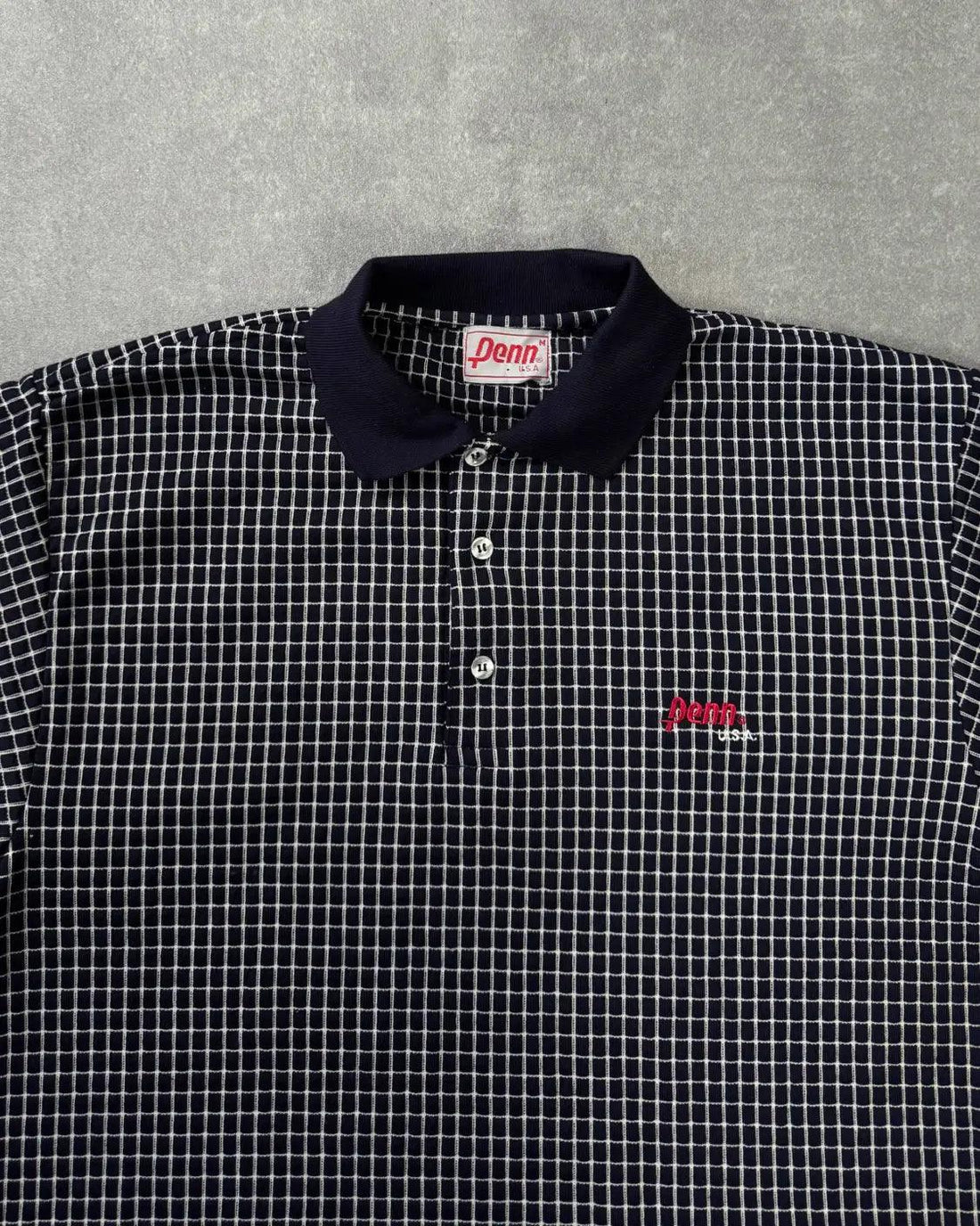 VINTAGE PENN USA GRID POLO
