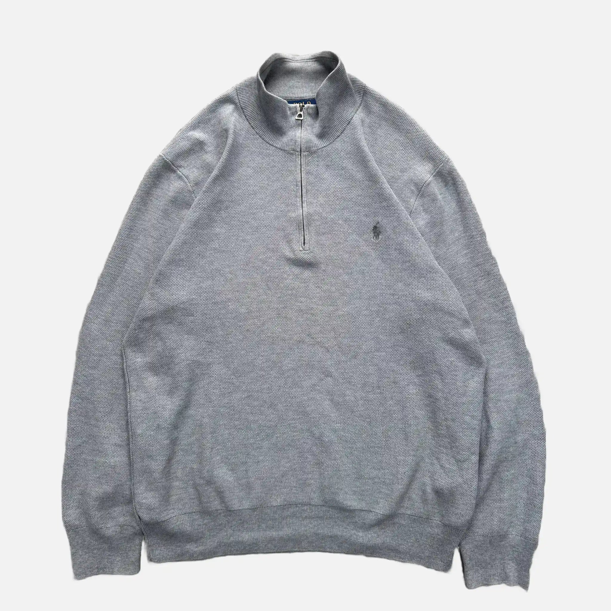 RALPH LAUREN 3/4 ZIP KNIT