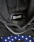 PENNANT R USA Dark Grey Vintage Hoodie - VINTAGE HOODIE - VINTAGE SWEATSHIRT