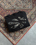 UNDEFINED ARCHIVES BLACK FLORAL HOODIE