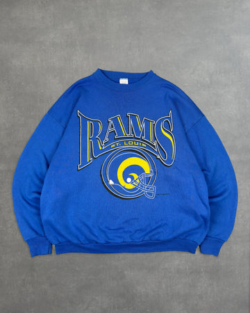VINTAGE BLUE NFL LA RAMS SWEATSHIRT - XL
