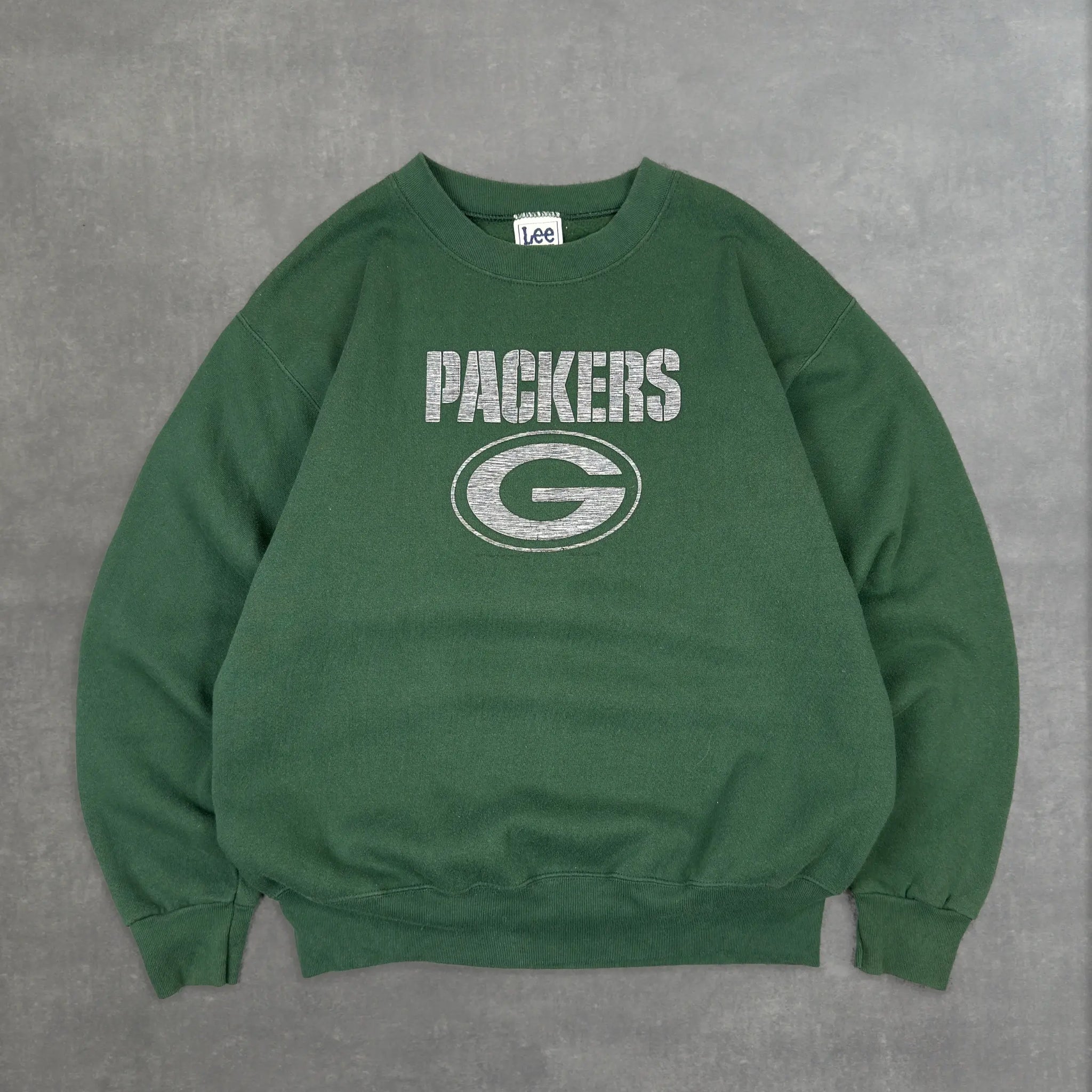 VINTAGE DARK GREEN NFL PACKERS CREW - M