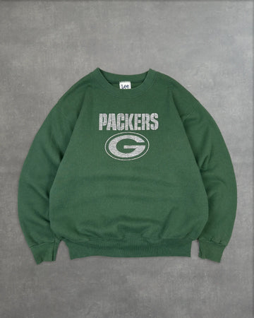 VINTAGE DARK GREEN NFL PACKERS CREW - M
