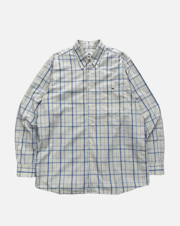 VINTAGE LACOSTE CHECK SHIRT - XL