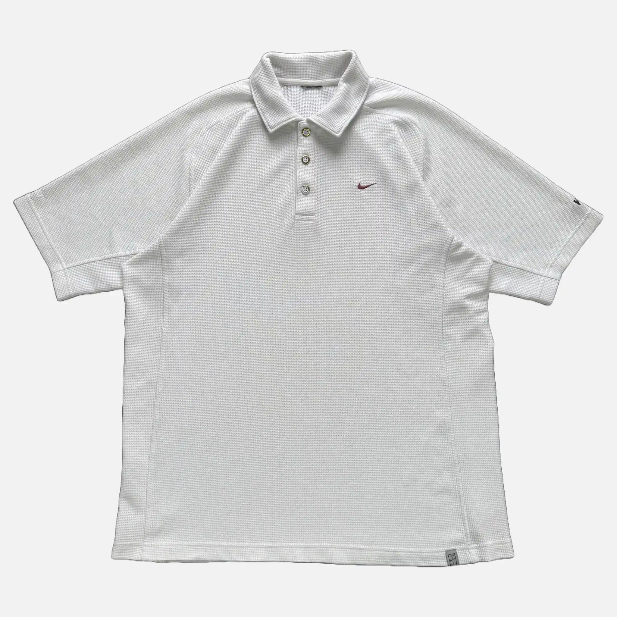 VINTAGE NIKE WAFFLE POLO - L
