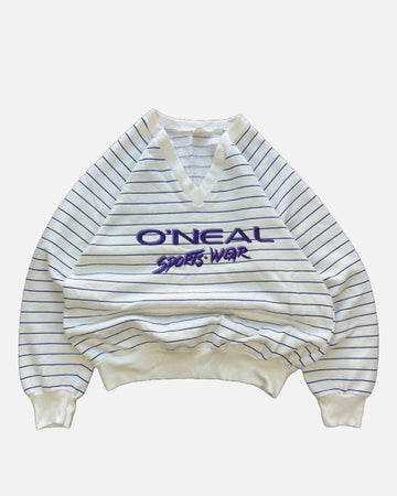 VINTAGE O'NEAL STRIPED VNECK - M