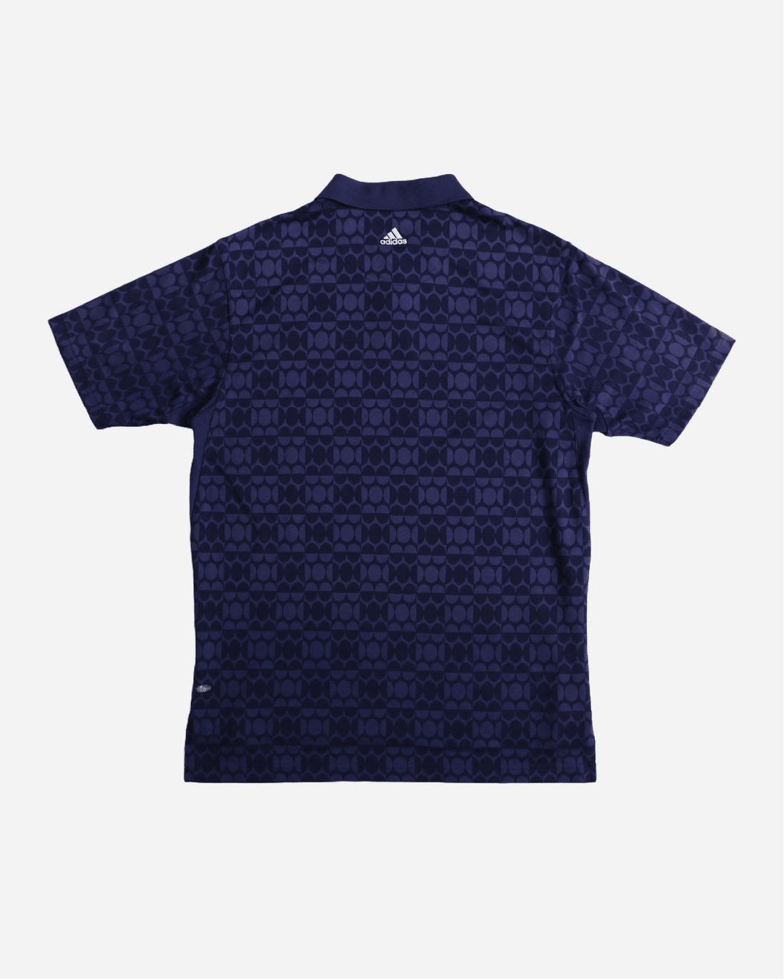 Vintage Adidas Jacquard Polo - Dark Blue | UNMARKET
